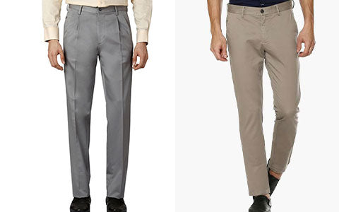 Men's Classic Pants - Classic Flat Front & Pleated Pants