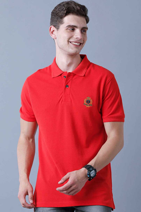 Bright Red Polo T-Shirt